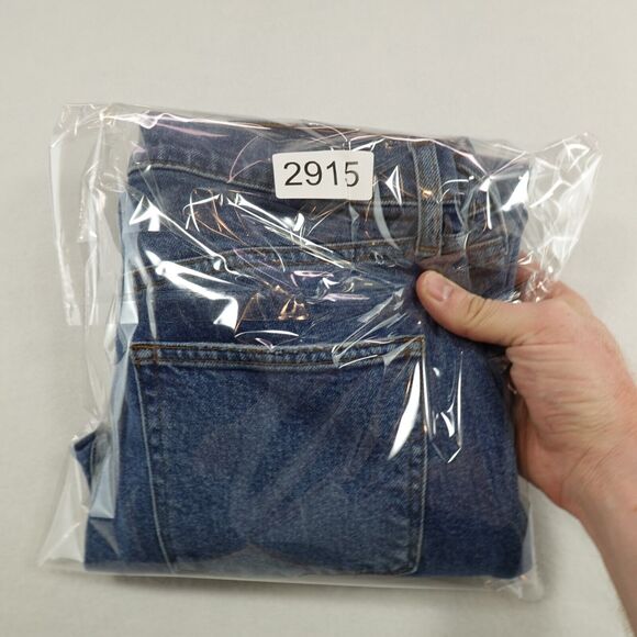 AYR The Yes Yes Yes Jeans Women's 29x26 Blue Denim High Rise Straight Crop Fray - Picture 16 of 16